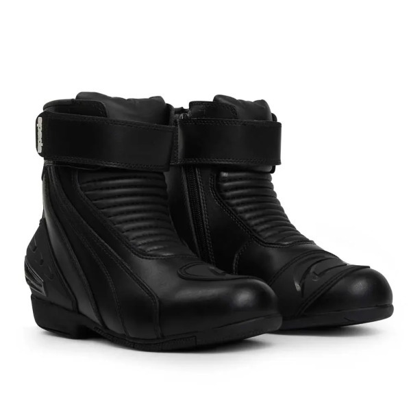 Spada Icon Black Waterproof Motorcycle Boots